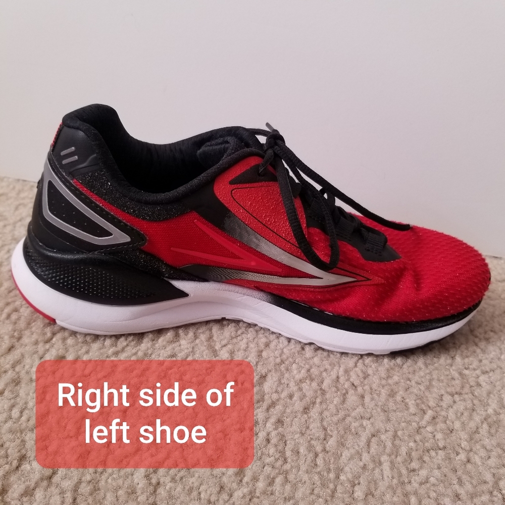 Men's FILA Red and Black Tennis Shoes - Picture 12 of 16
